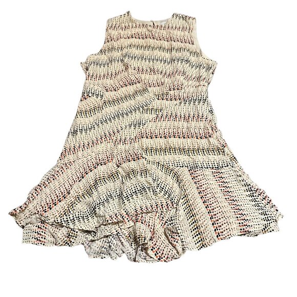 Reiss Andrina Spot Ruffle Mini Dress Fit N Flare Polka Dot Sleeveless Sz 10 NWT - Picture 2 of 14